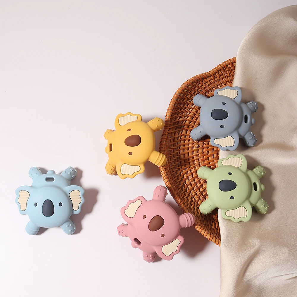 2026 New Koala Silicone Teether Toy Food Grade Cartoon Baby Teething Toy Cute Animal Rattle Baby Gift view 6