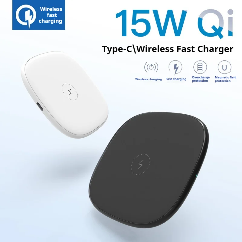 15W Wireless Charging Base for Phones Automatic Recognition Qi Certification Mobile Phone Desktop Charger for iPhone