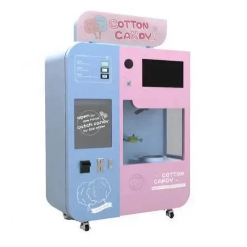 Intelligent Vending Automatic Floss Flower Machine Automatic Cotton Candy Machine with 30 Types Best Chosen