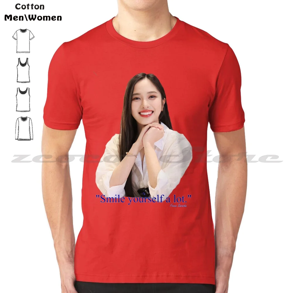 Freen Sarocha T-Shirt 100% Cotton Comfortable High-Quality The Series Pen Faen Kan Fbpfk Freen Sarocha Armstrong Mon Khun Sam