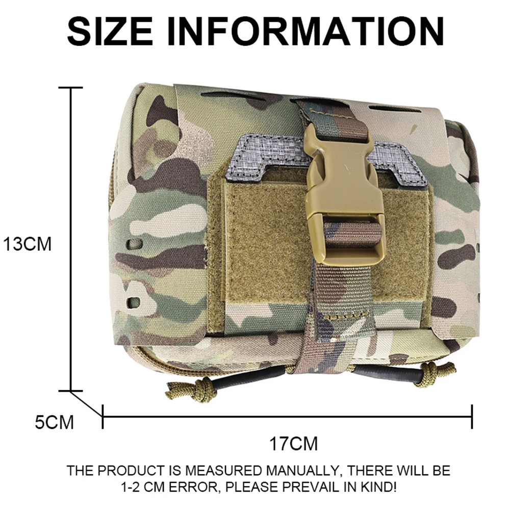 Tactical Laser Cut MOLLE Medical Kit Outdoor Hunting Owl Series Elastic  Quick Access Field Survival Bag