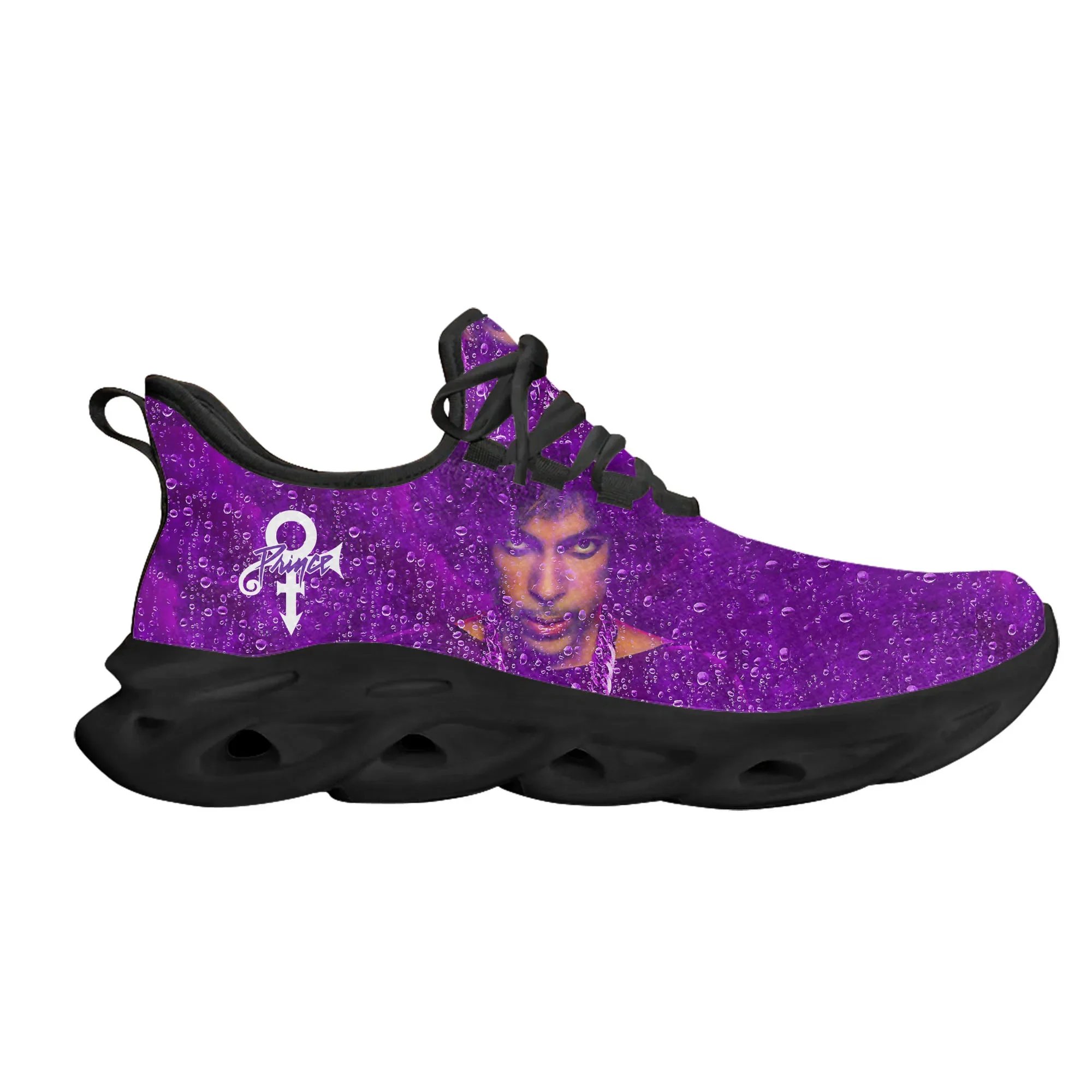 Prince Rogers Nelson Purple Rain Flats Sneakers Mens Womens Sports Running Shoes High Quality DIY Sneaker Customized Shoe