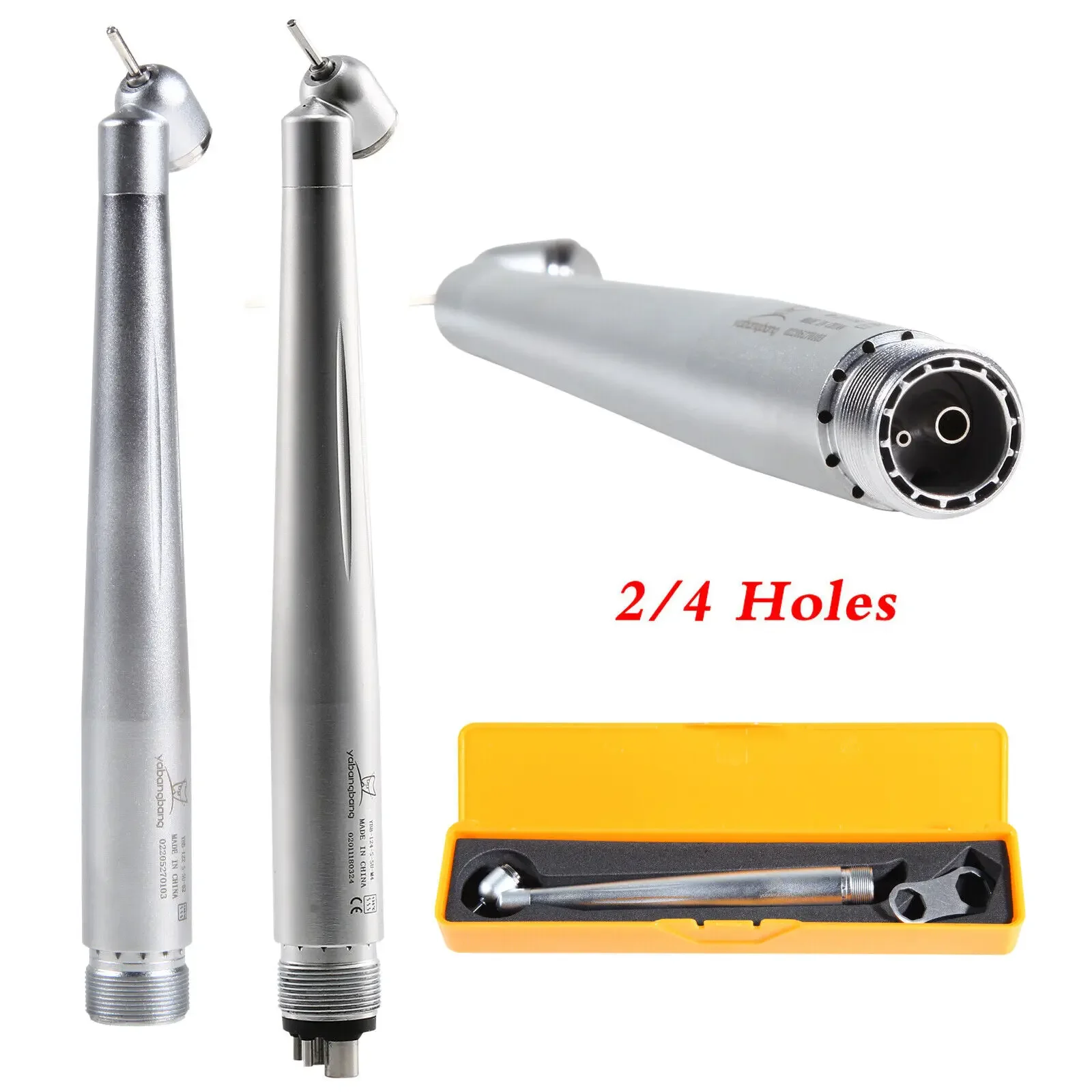 NSK Style Dental Surgical PANA-MAX 45° Degree High Speed Handpiece Single Water Spray Push Button Turbine 2/4Hole