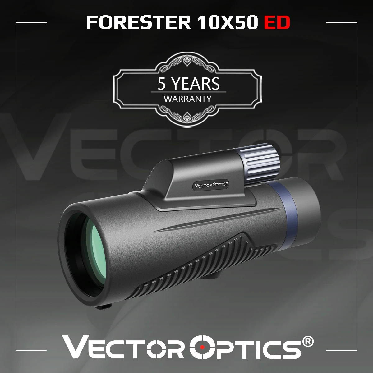 Vector Optics Forester 10x50 ED Monocular 6 Groups 8 Lens With Sliver Coat Prism&All Fully Multi Coated ED Lens IPX7 Waterproof