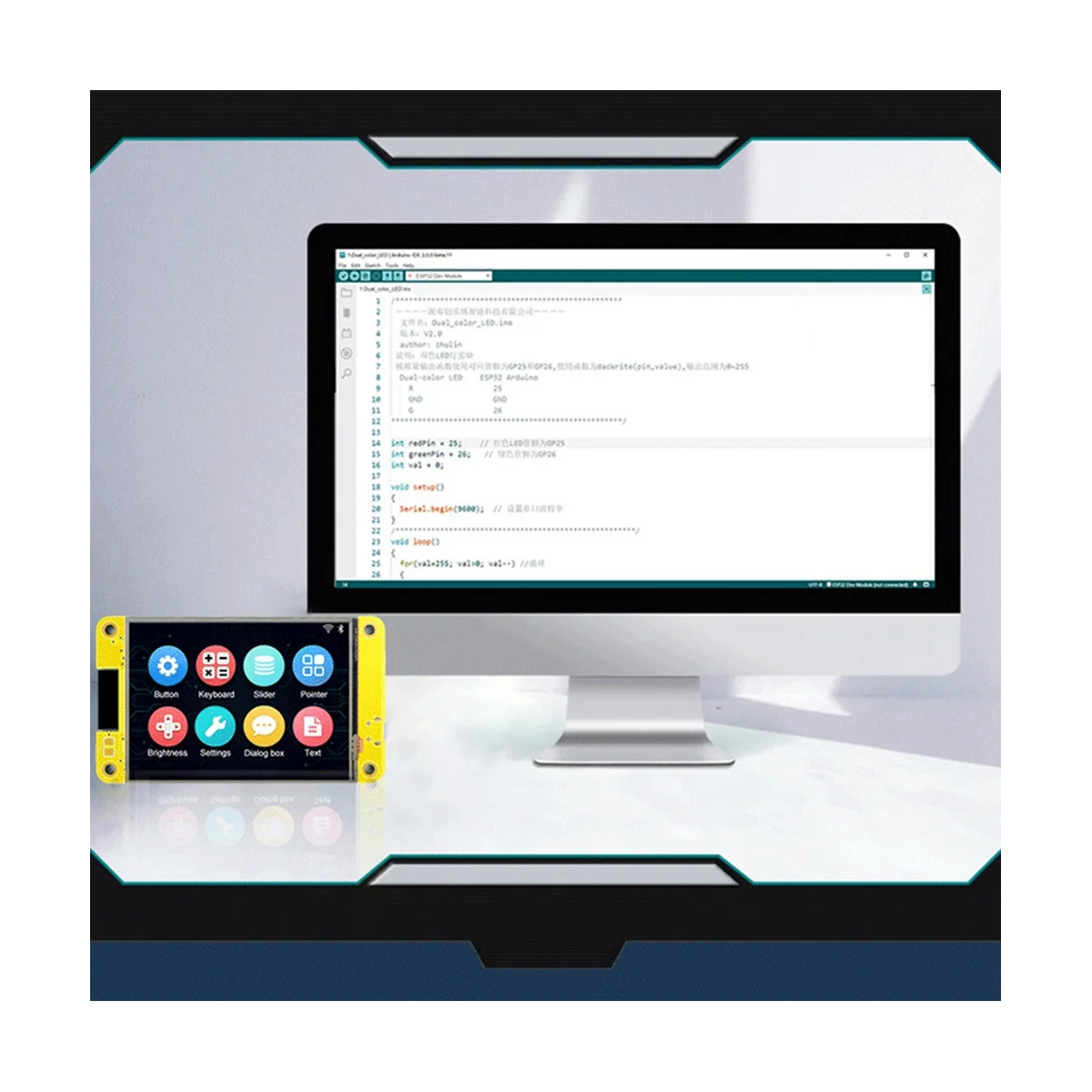 Esp32 Development Board WiFi Bluetooth 2,8 Zoll x Smart Display TFT-Modul Touchscreen