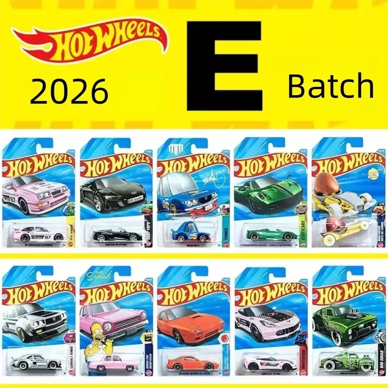 Hot Wheels 2026 E Case C4982 Coche de juguete de metal fundido a presión 1:64 F1 McLaren Ferrari Optimus Prime Bugatti Vehículo de aleación para colección