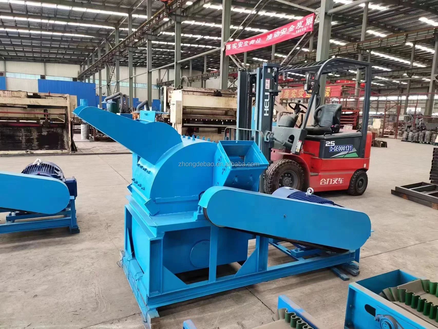 Small Wood Branch Machine Wood Log Shredder Hard Wood Crusher