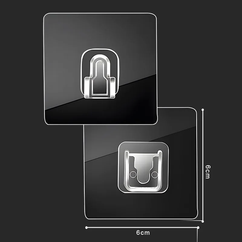 2 Punch-free Hook Fixing Powerful Multi-function Household Thickened Patch Acrylic Mother-child Buckle Markless Patch Holder