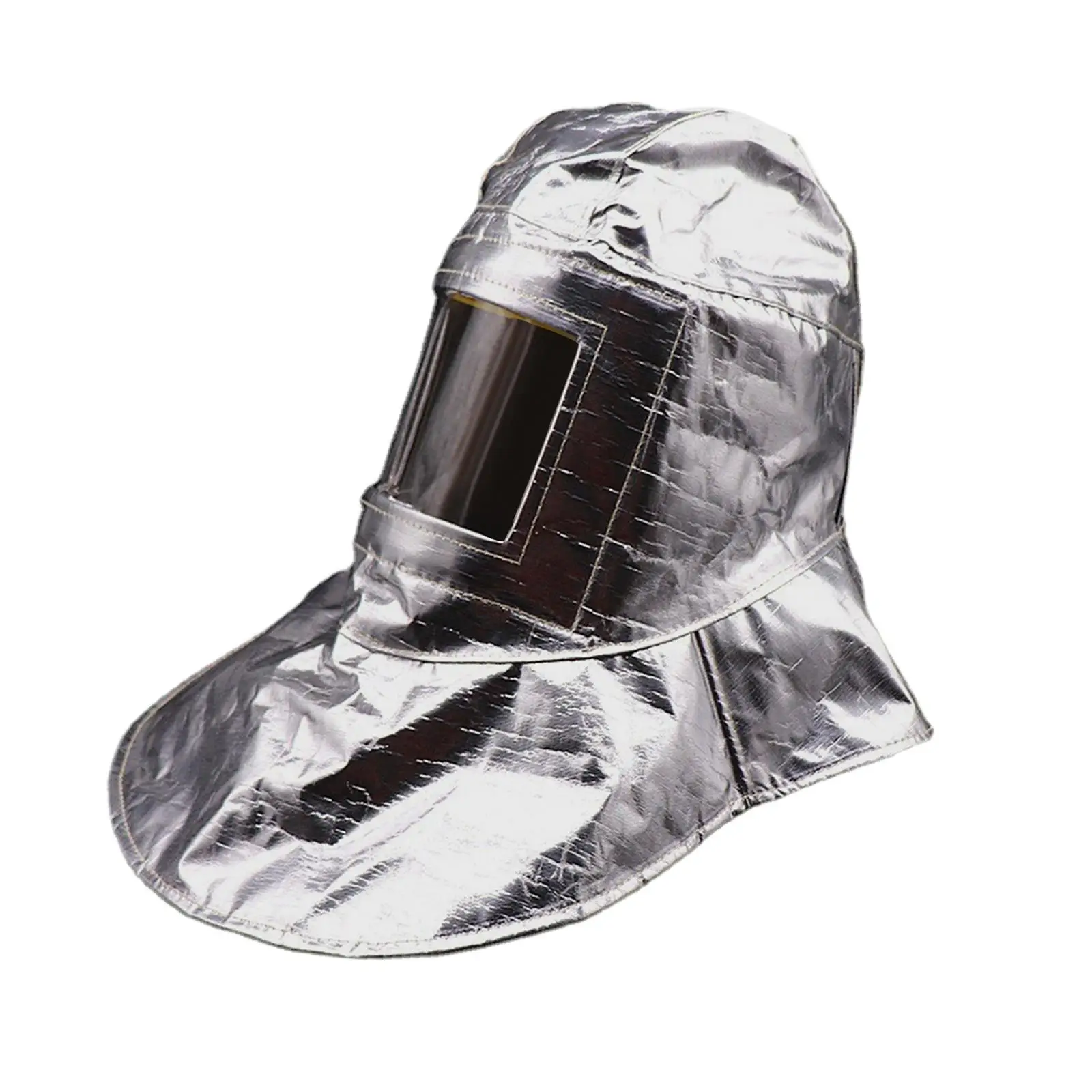 Fire Resistant Suit Helmet Fireproof Multifunction Aluminum Foil Hood for Firemen