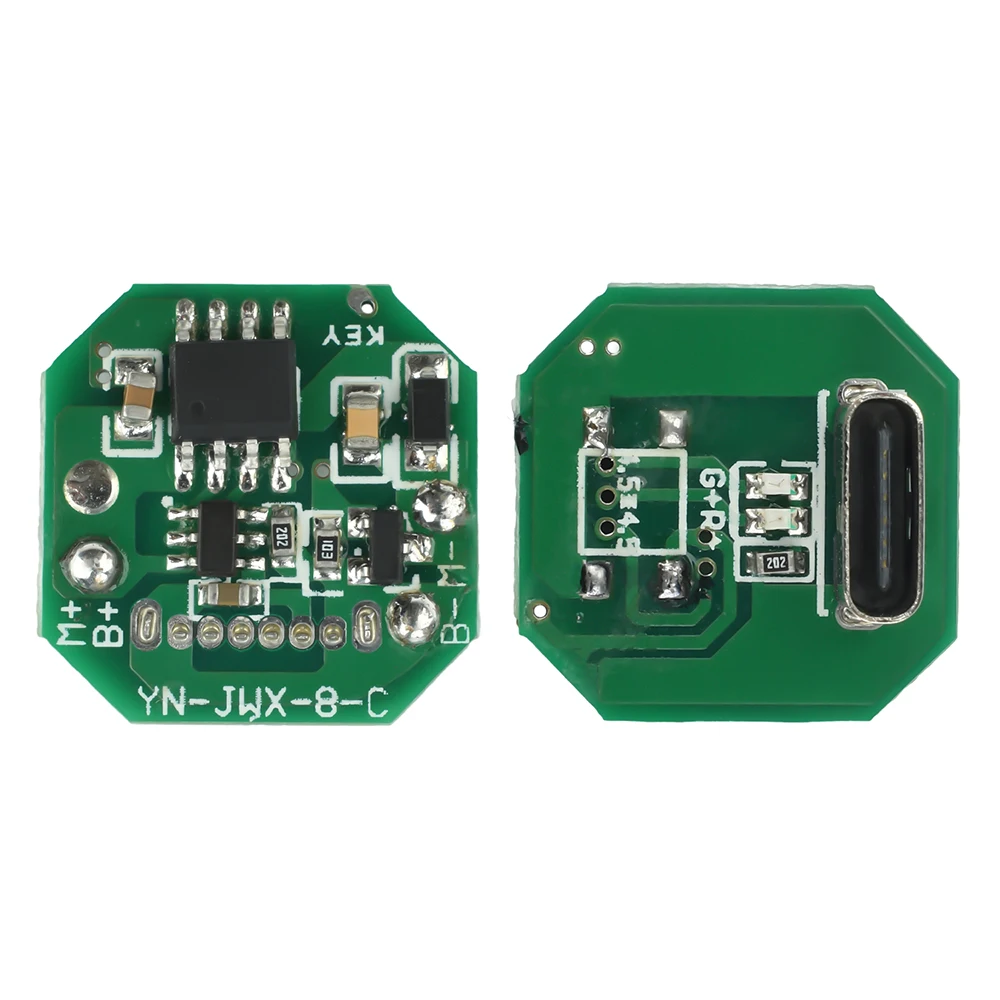 3V-4.2V Flashlight Driver Board DIY Circuit Board Type-C Charging Port Integrated Charging and Discharging Module