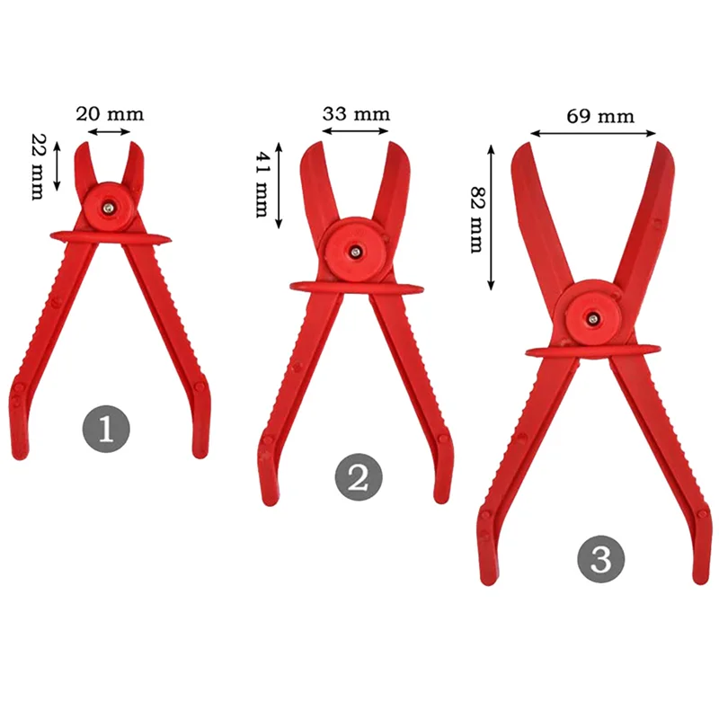 Immagine 7: Pinza per tagliare tubi per tubi in plastica stabile-3 pezzi con impugnatura antiscivolo