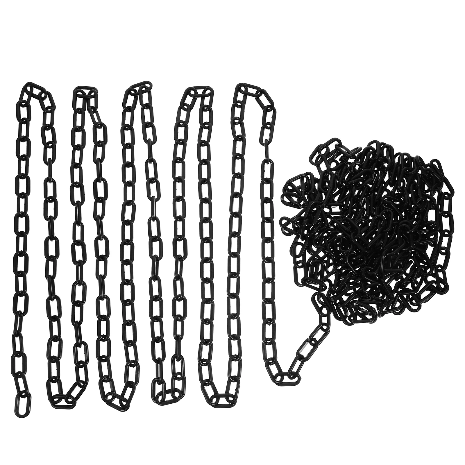 10 متر الحذر سلسلة الأمن مشرق مرئية انفصال تصميم حاجز بلاستيكي سلسلة لوقوف السيارات درب المتراس الحشد #4