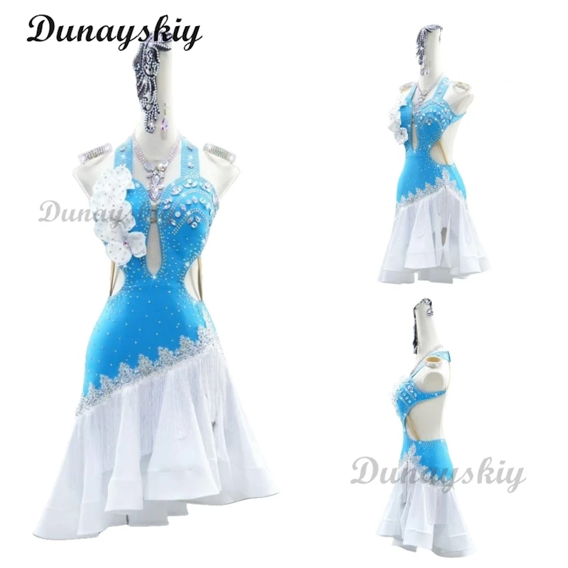

Latin Dance Cosplay Costume Dress Women Samba Competition Stage Clothes Girl Dancewear Female Parties Practice Prom Party Suit