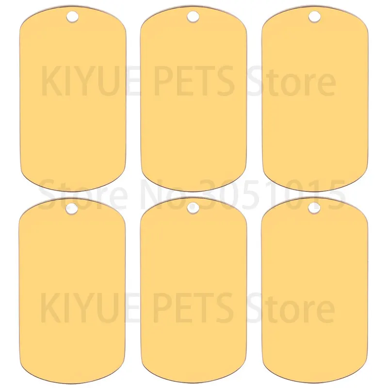 KIYUE Großhandel 20 Stück Heimtierbedarf, personalisiertes Hunde-ID-Tag, Edelstahl, individuell graviertes Katzen-Anhänger-Zubehör 9