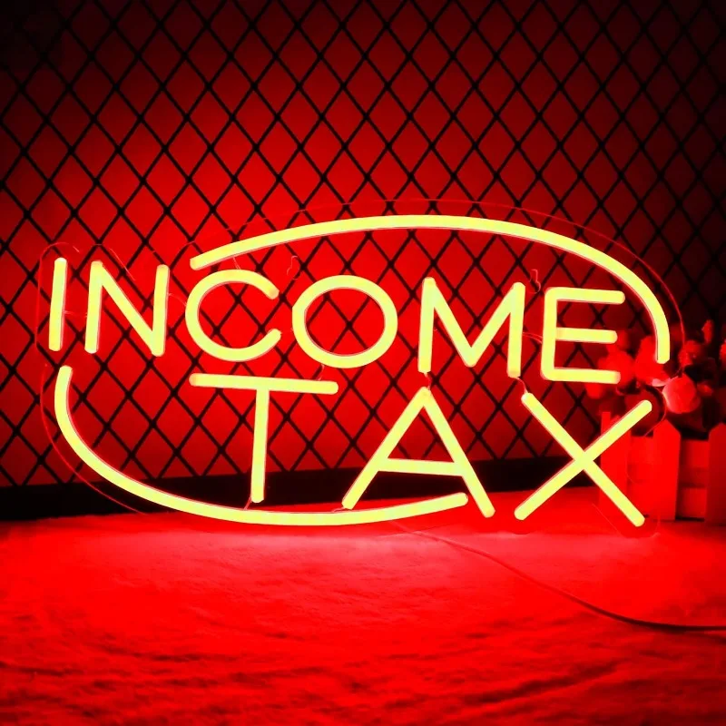 

XM IncomeTax Neon Lights for Wall Decoration Bedroom Neon Business Signs Suitable for Shop Gifts LED Lights Gifts for Loved Ones