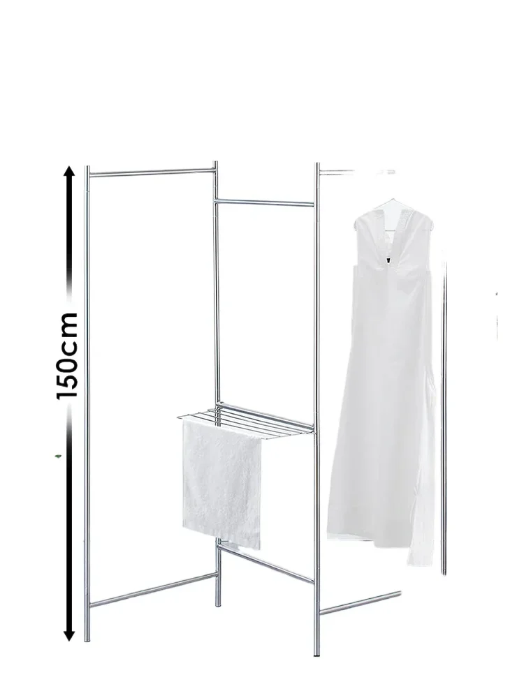 

Foldable drying rack Floor drying rack Stainless steel indoor towel rack Balcony drying quilt small