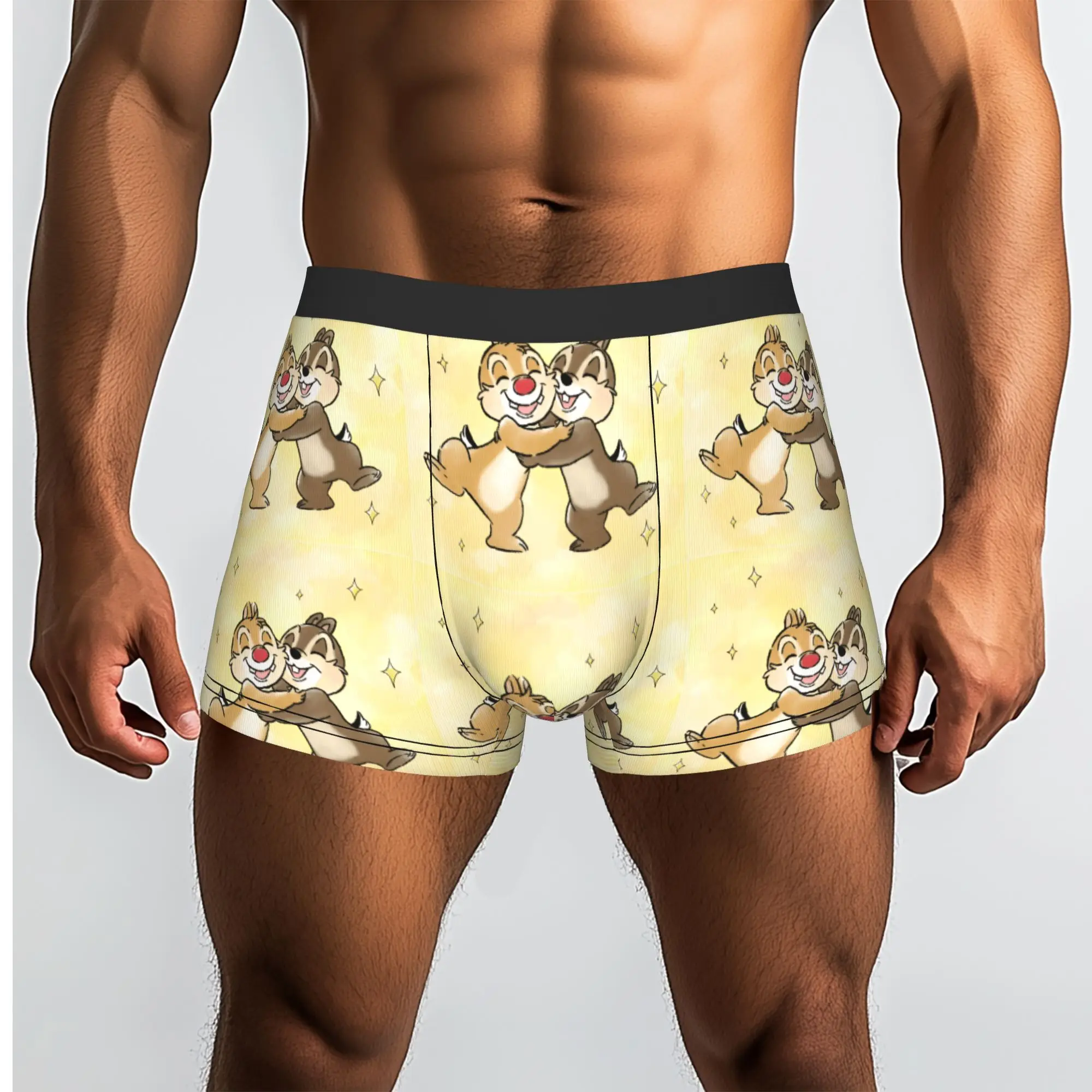 Custom Male Fashion Chip Anime D-Dales Underwear  Boxer Briefs Breathable Shorts Panties Underpants