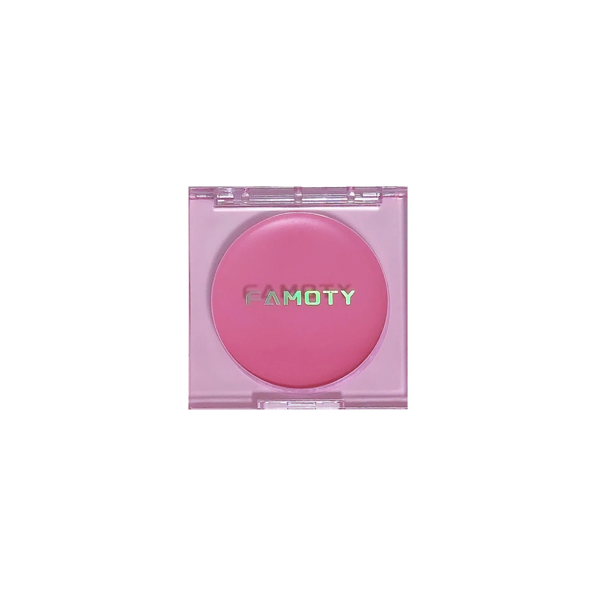 4 สีครีม NATURAL Nude แต่งหน้า Brightening Cheek Peach Pink Blusher Palette แบบพกพาอเนกประสงค์ Blush เครื่องสําอาง