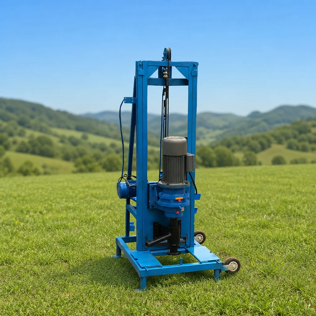 Customized Water Well Drilling Machine 100m Depth Hydraulic Powered Compact Model for Home Water Supply with Durable Structure