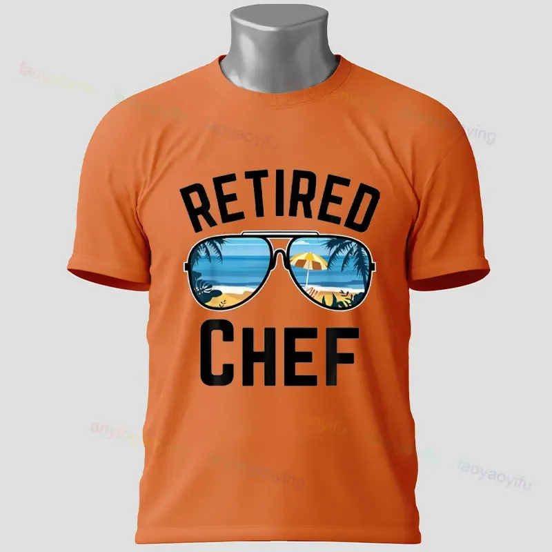 Funny Chef Slgan T-shirt with 'Rules of The Kitchen' Print Design Short-sleeve 100% Cotton Tshirt Perfect for Home Cooking Lover