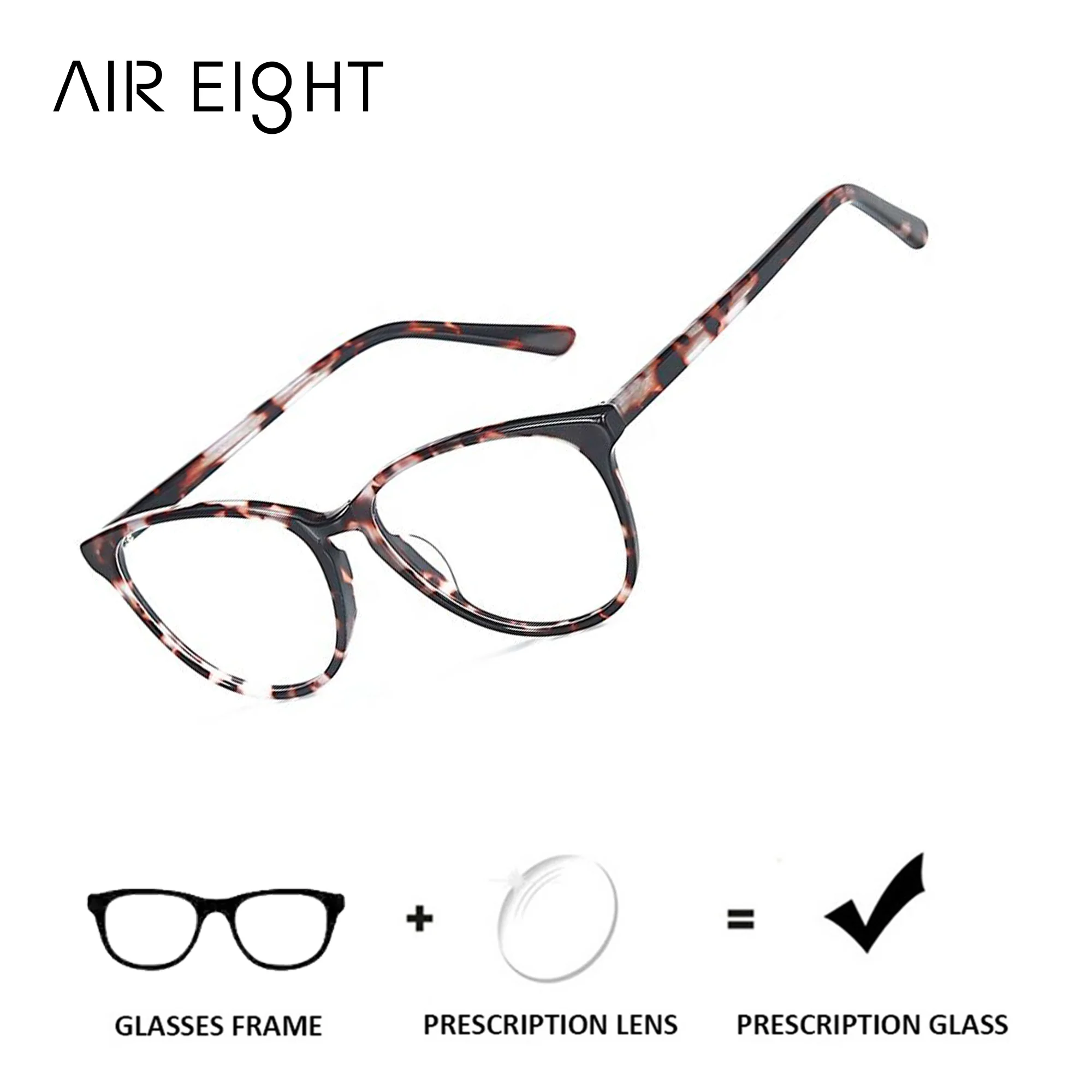 

Очки AIR EIGHT Butterfly из ацетата для женщин, фотохромные/прогрессивные оптические линзы с защитой от синего света, с диоптриями, по рецепту