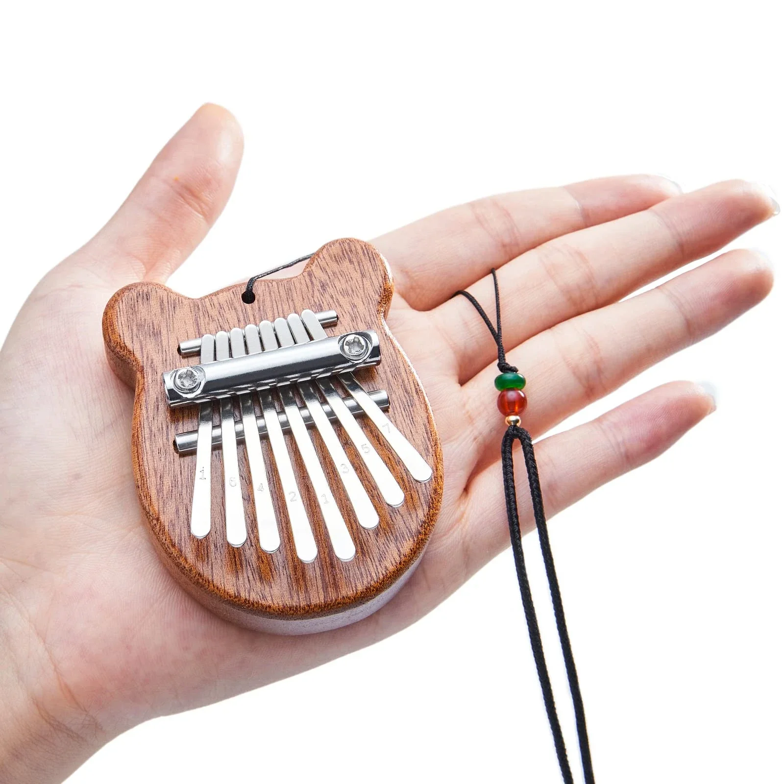 8 Key Mini Wooden Kalimba High Quality Exquisite Finger Thumb Piano Marimba Musical Good Accessory Pendant Gift