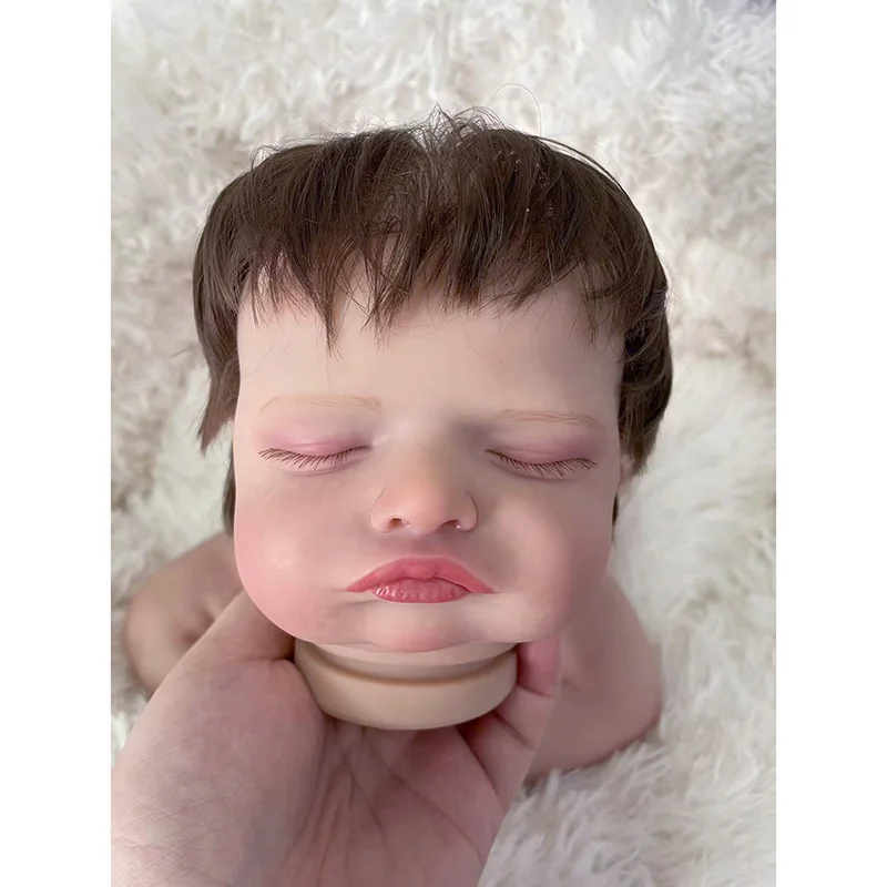 ชุดตุ๊กตาทารกแรกเกิดขนาด 19 นิ้ว Reborn ตุ๊กตา Rosalie Baby สัมผัสนุ่มเหมือนจริงทาสีแล้วชิ้นส่วนตุ๊กตาที่ยังไม่เสร็จ