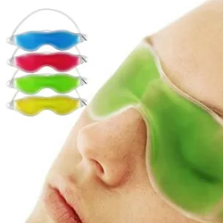 Gel Eye Mask for Sleeping Reusable Hot Cold Compress Gel Bead Therapy for Migraine Sleep Puffy Eyes Headache Relief Ice Eyeshade