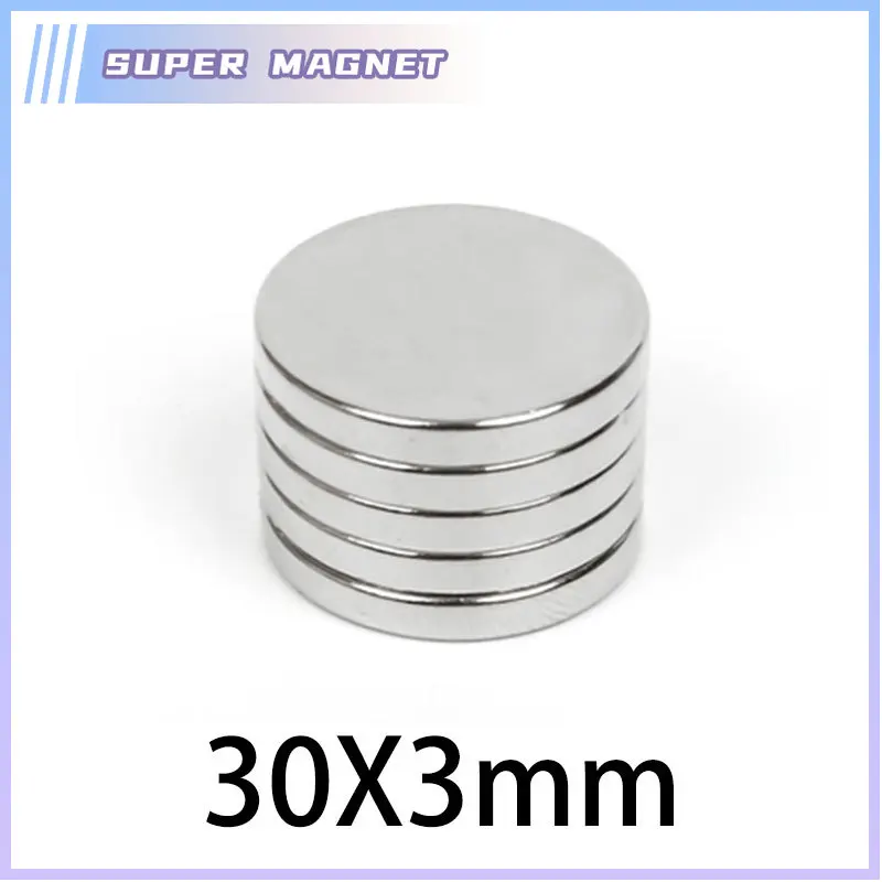 5/10/15/20/25PCS 30x3 mm Disc Powerful Strong Magnetic Magnets N35 Round Neodymium Magnets 30x3mm Big Rare Earth Magnet 30*3