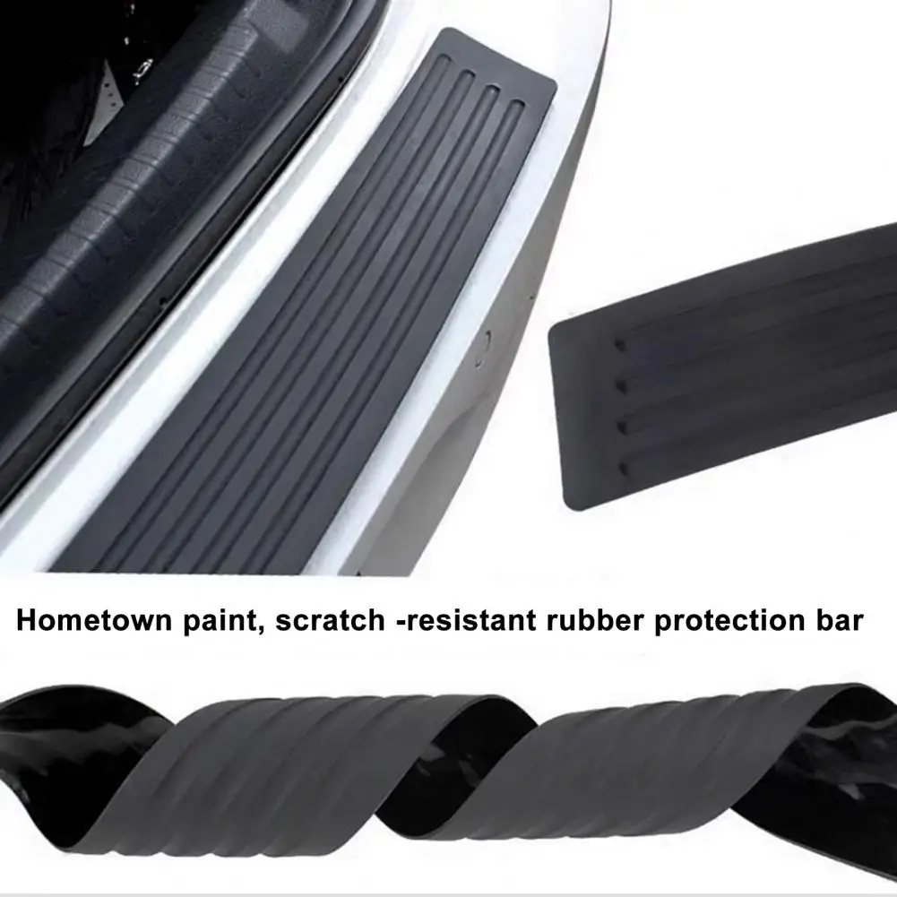 Car Rear Bumper Protector Guard Silicone Scratch-Resistant Trunk Door Entry Guards Accessory Trim Cover Parachoques Traseros