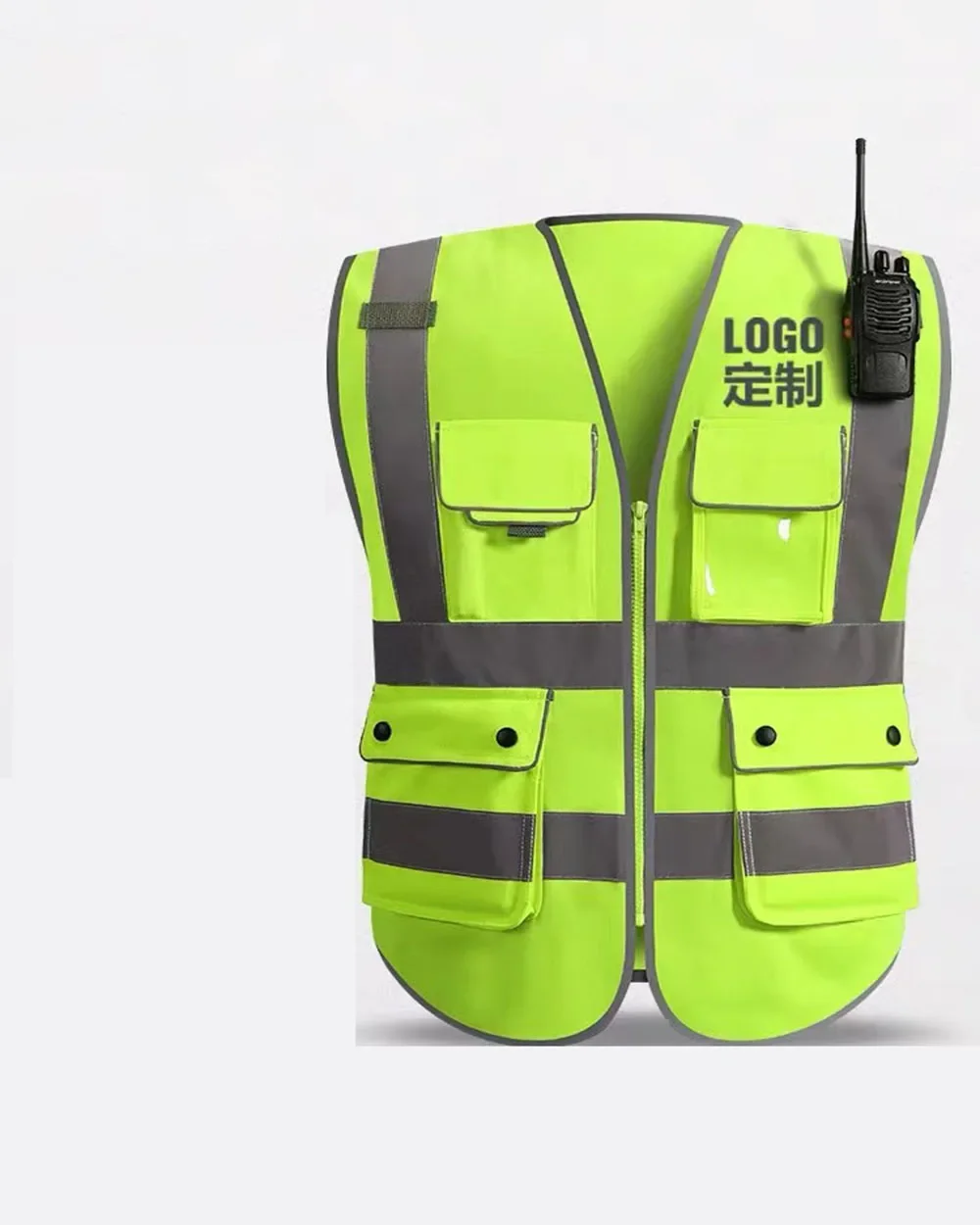 High Visibility Reflective Safety Vest Personalized Multiple Pockets Night Riding And Construction Workers Safety Work Clothes