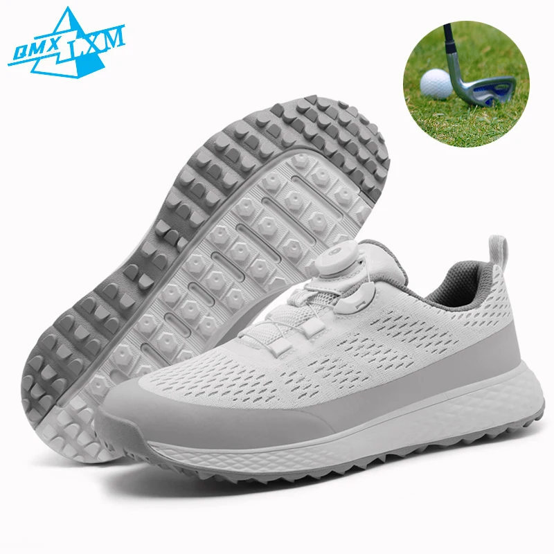 

Breathable Golf Shoes Men Mesh Golf With Spikeless Sneakers Non-Slip Outdoor Golf Training Golfer Walking Dual-purpose Footwear