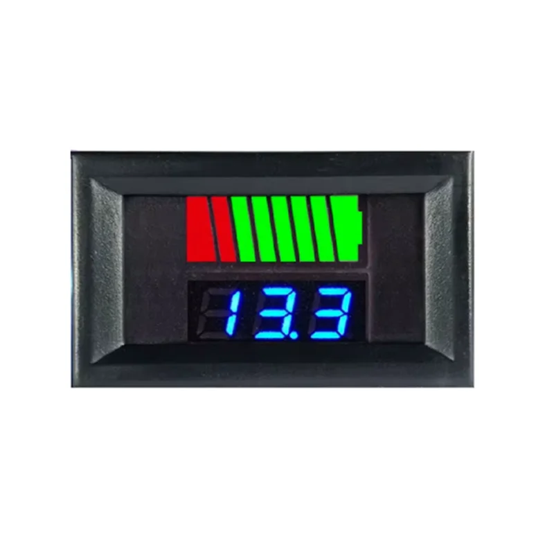 12V 24V 36V 48V 60V Car Battery Charge Level Indicator Lithium Battery Capacity Meter Tester Display LED Tester Voltmeter