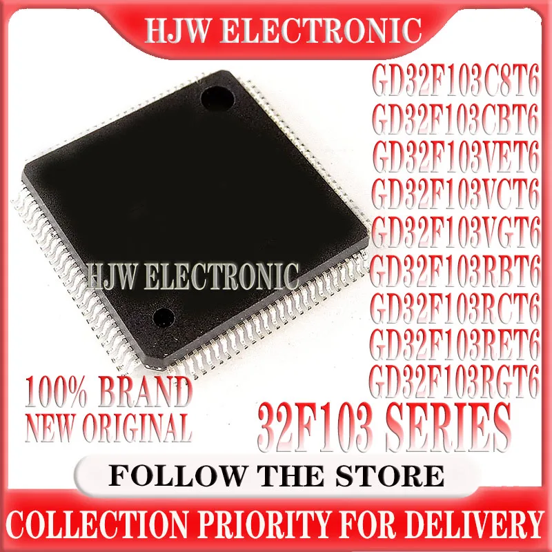 (1piece)new GD32F103C8T6 GD32F103CBT6 GD32F103VET6 GD32F103VCT6 GD32F103VGT6 GD32F103RBT6 GD32F103RCT6 GD32F103RET6 GD32F103RGT6