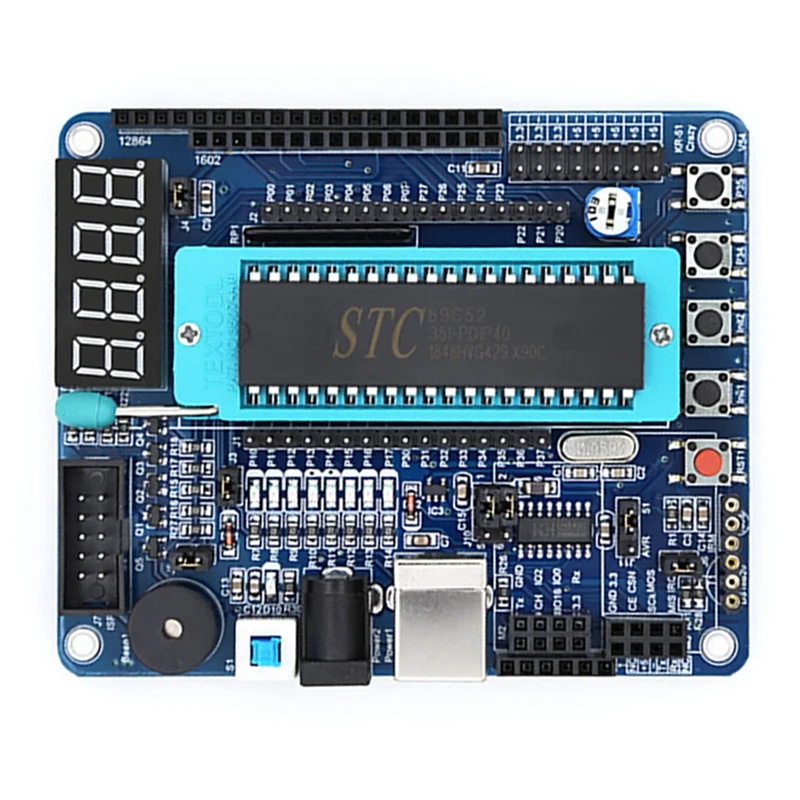 51MCU Development Board STC89C52 Experimental Programming Smart Car Control Board