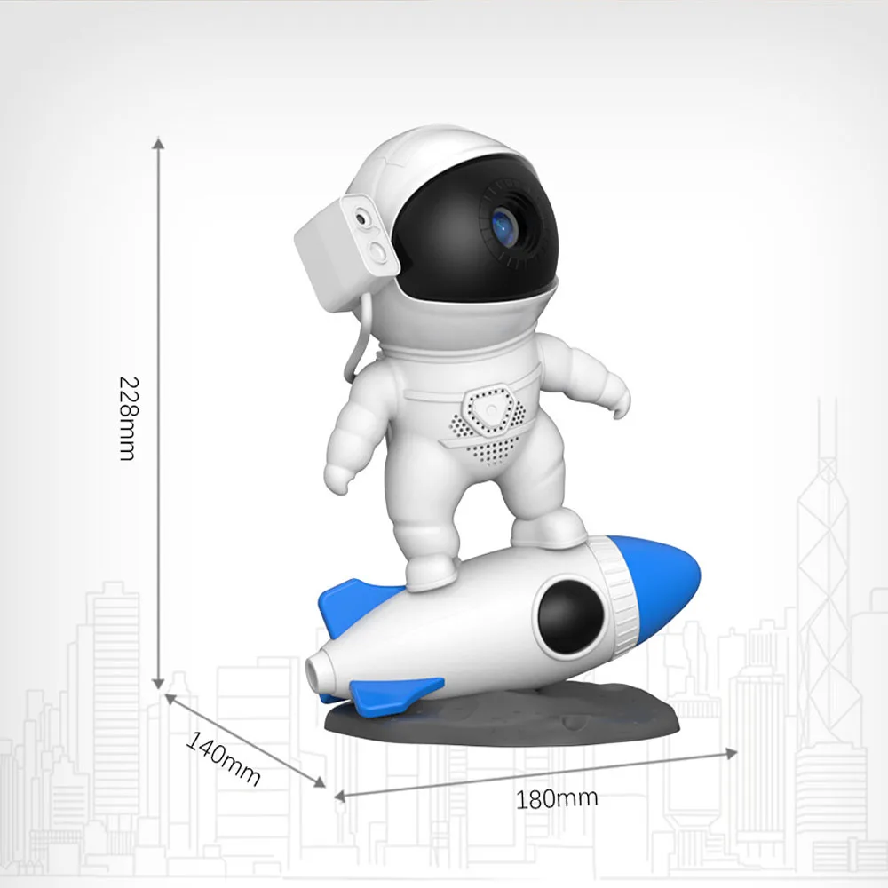 Bluetooth APP Rocket Astronaut Star Galaxy Projector LED Night Light Lamp Starry Sky Porjectors Lamp  For Kids Bedroom Decorate