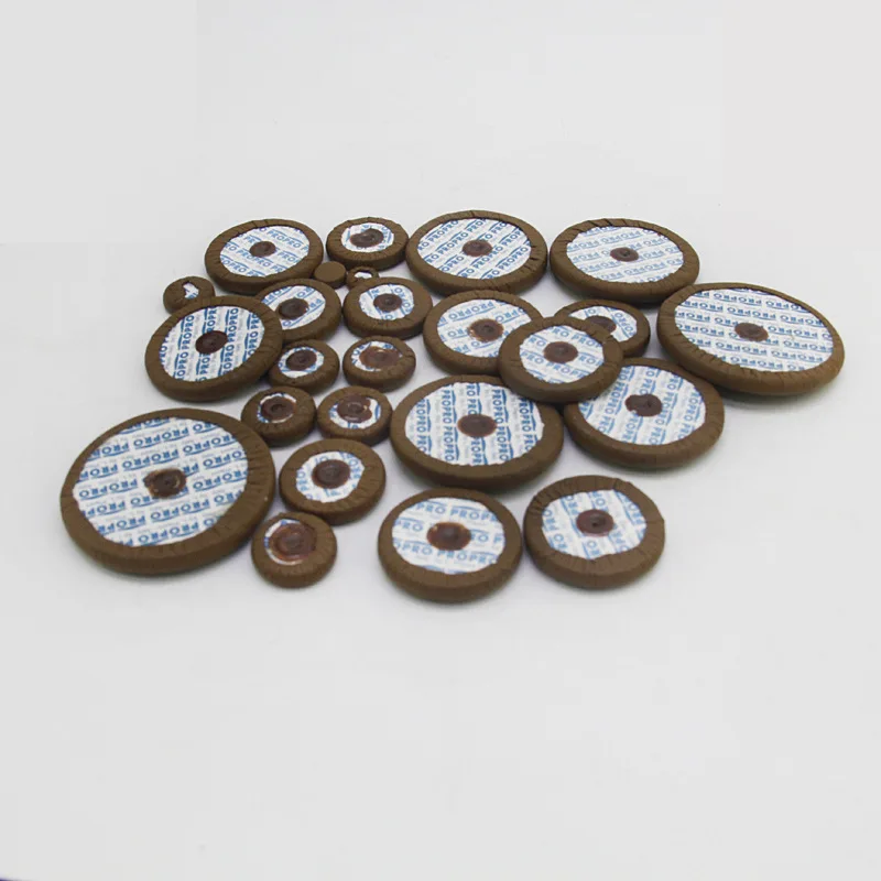 

Saxophone leather pads, tenor and alto genuine leather sealing sound hole pads, coffee-colored maintenance key sheepskin