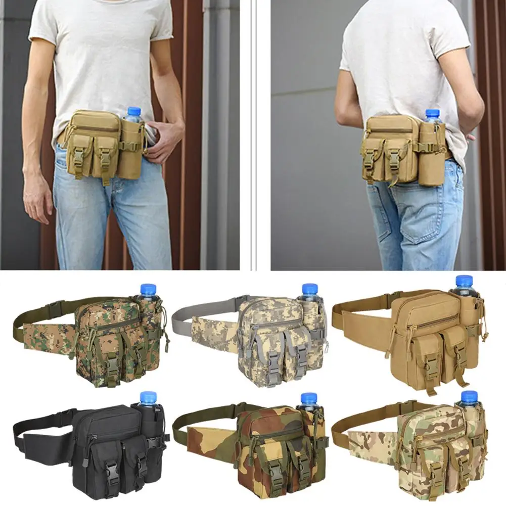 Nuevo riñonera táctica impermeable de nailon para hombre, riñonera para senderismo, Camping al aire libre, cinturón de hombro, bolsas deportivas para el pecho 2025
