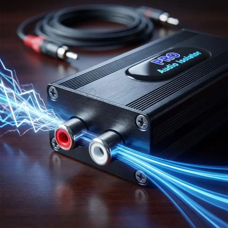 96BA Ground Noise Isolator for Car Music Systems and Home Stereo Connection, with Plugs and Plays Ground Relief