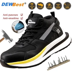 New four seasons section men's anti-smash anti-puncture steel head safety shoes soft-soled non-slip safety work shoes