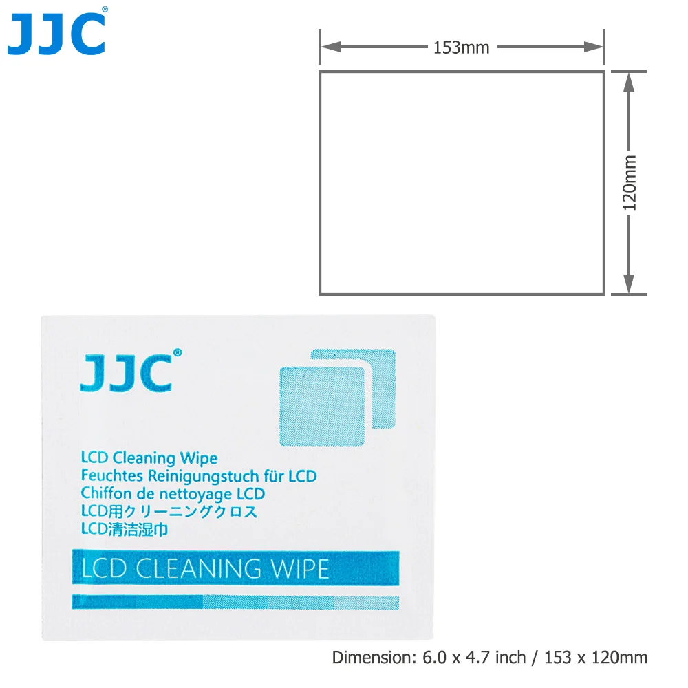 JJC 110Pcs Lens Cleaning Wipes Moistened Individually Wipes Pre-moistened Lens Cleaning for Glasses Camera Lens Phone Screen
