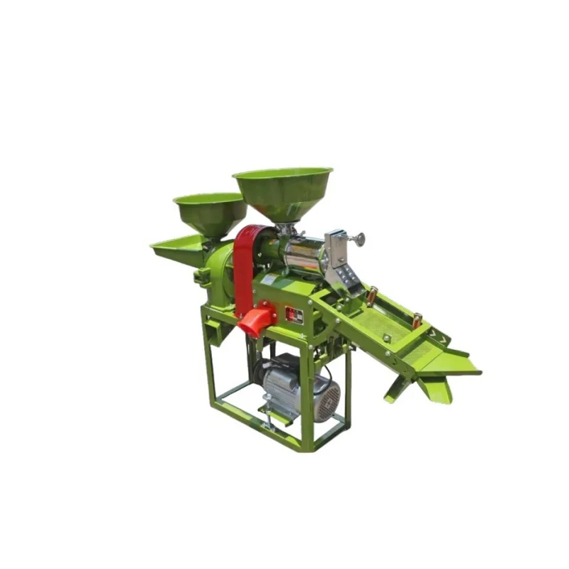 Multifunctional Small Corn Mill Rice Flour Milling Machine With Vibrational Screen for Home Use Farming Agricultural Industries