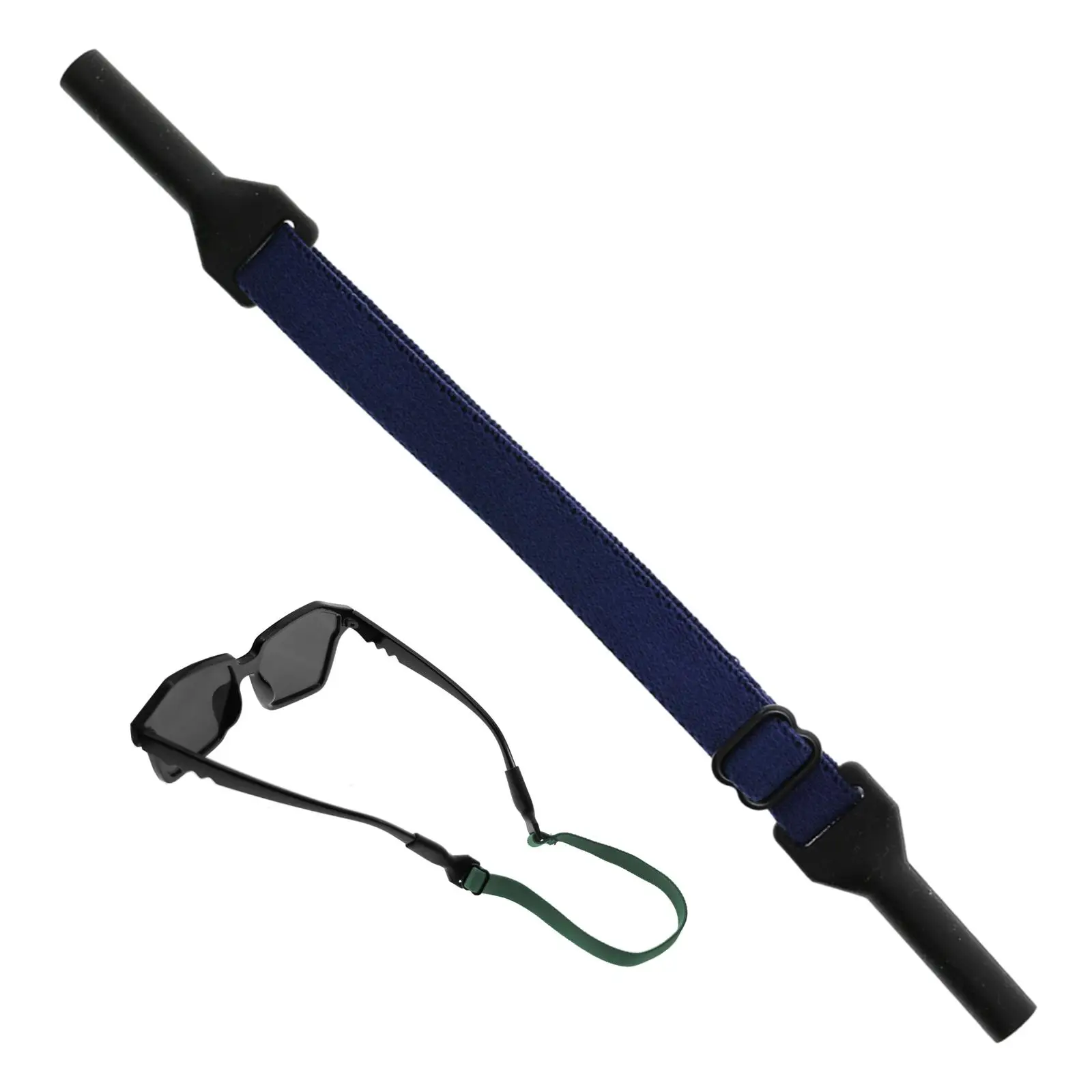 حامل نظارات بحزام حبل للنظارات قابل للتعديل ومضاد للانزلاق للمشي لمسافات طويلة وركوب الدراجات وأسلوب الحياة النشط