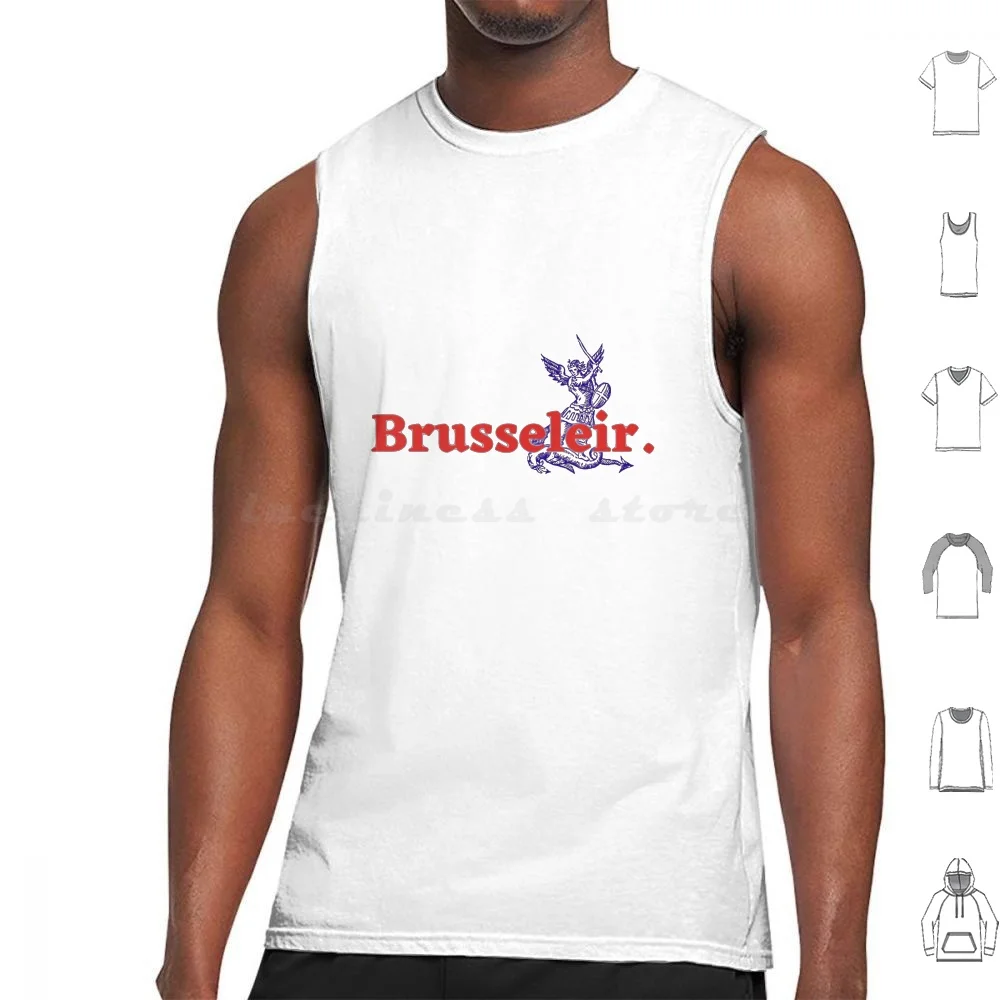 Brusseleir , Original Classic Brussels Local Tank Tops Vest Sleeveless Brussels Bruxelles Brussel Brusseleir