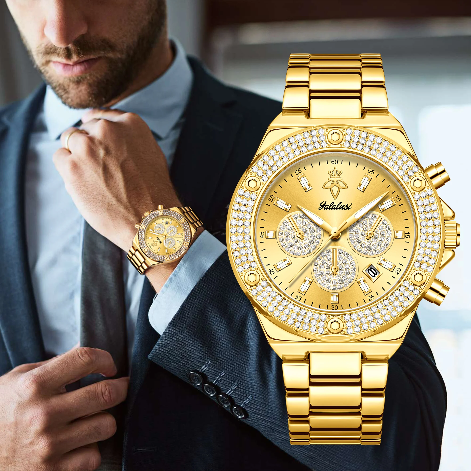 

Men's bracelet watch: business, elegant, casual and water-resistant reloj mujer reloj hombre