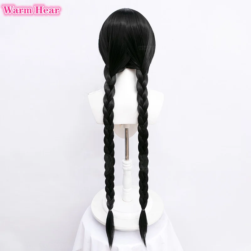 2 style Akemi Homura Cosplay Wig Anime 90cm Long Straight Black Wigs Heat Resistant Hair Halloween Party Woman Wigs + A Wig Cap