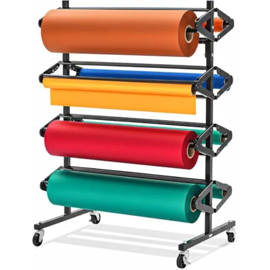 

Напольный держатель-резак для 8 рулонов бумаги с керамическим лезвием и зубчатым краем для выдачи бумаги для рукоделия и мясных продуктов в классе