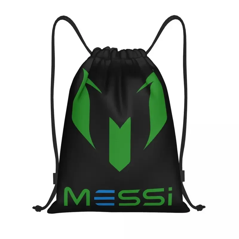 Custom Green Messis 10 Drawstring Backpack Bags Men Women Lightweight Gym Sports Sackpack Sacks for Traveling