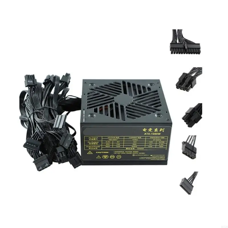 

H37B 180-240V 1000 Вт настольный компьютерный блок питания.