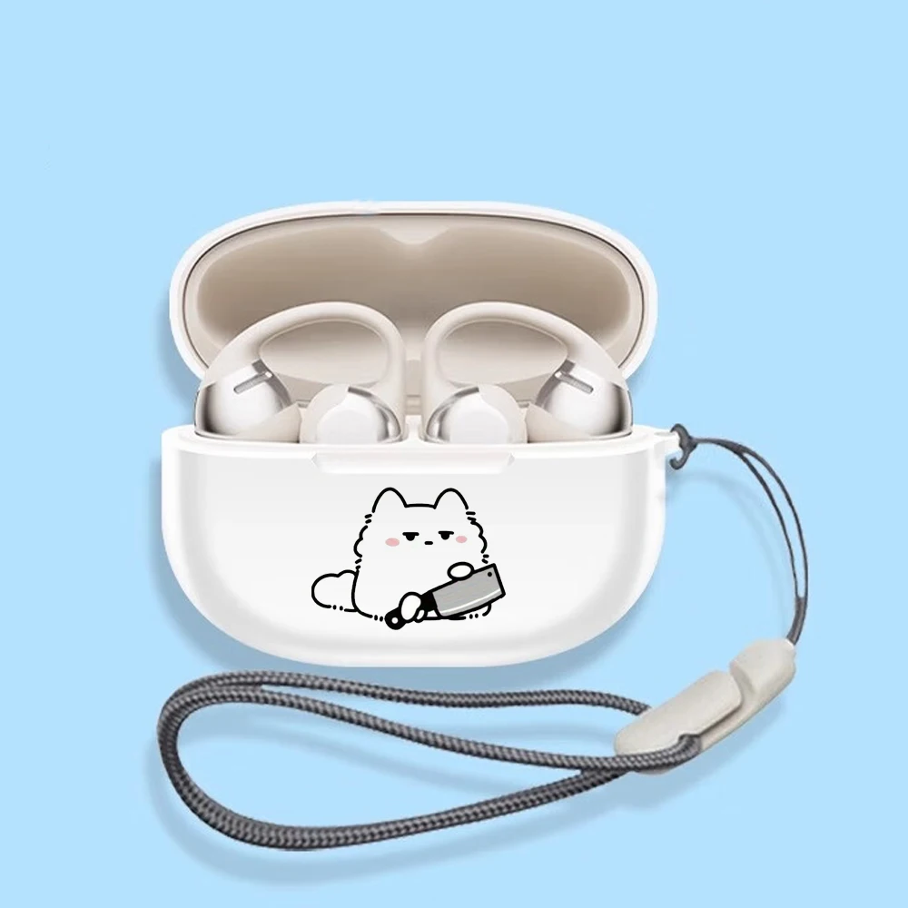 Case Transparent Soft TPU Case Bluetooth Earphone Cover For SHOKZ opendots ONE E310 Choice Clear Case